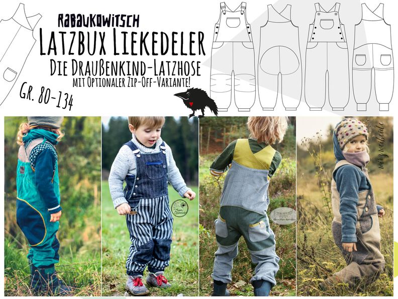 Latzbux Liekedeler Outdoor Latzhose Gr. 80-134 image number 1
