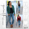 Cardigan AURACH Gr. 34-54 Ebook Schnittmuster thumbnail number 1