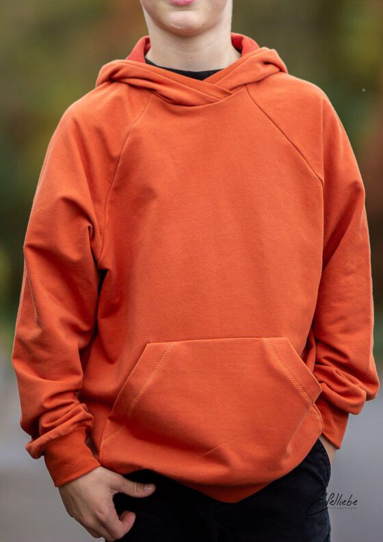 Raglanhoodie Kinder –  Schnittmuster Gr. 110-176 – Denver  image number 6