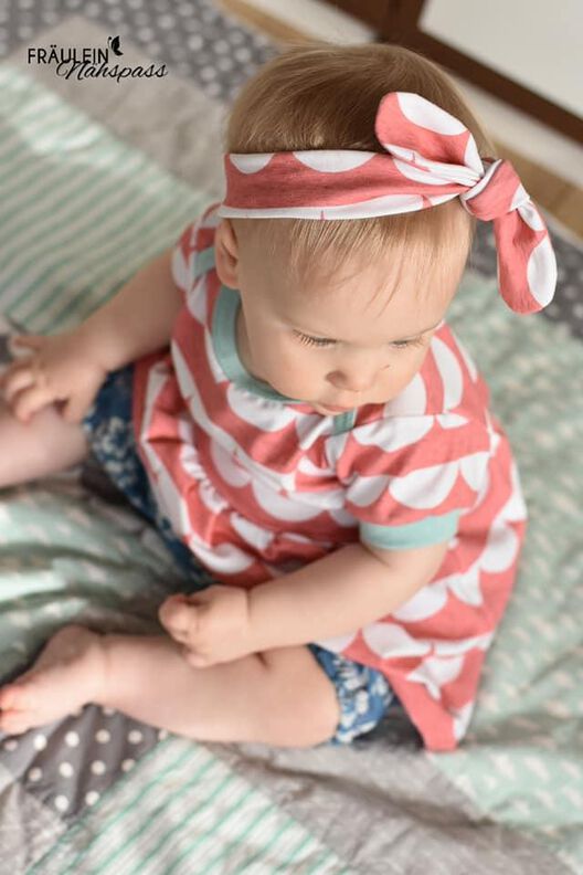 Newborn LOU SET Kleid,k. Hose,Haarband +gratis Plott-Datei image number 3