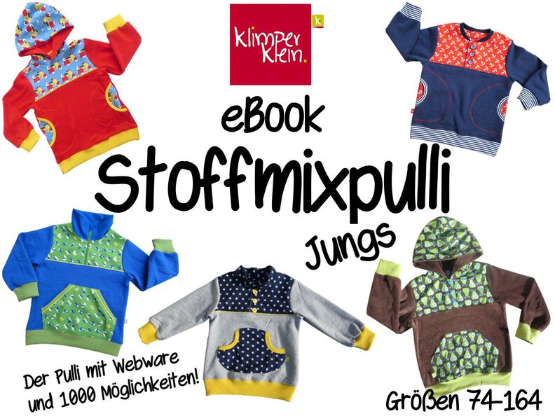 Ebook Stoffmixpulli Jungs Größe 74 - 164 image number 6
