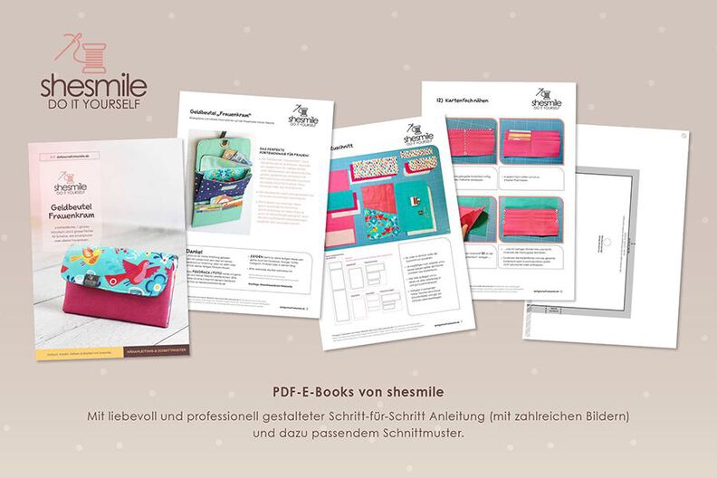 Geldbeutel Frauenkram (Nähanleitung und Schnittmuster) image number 3