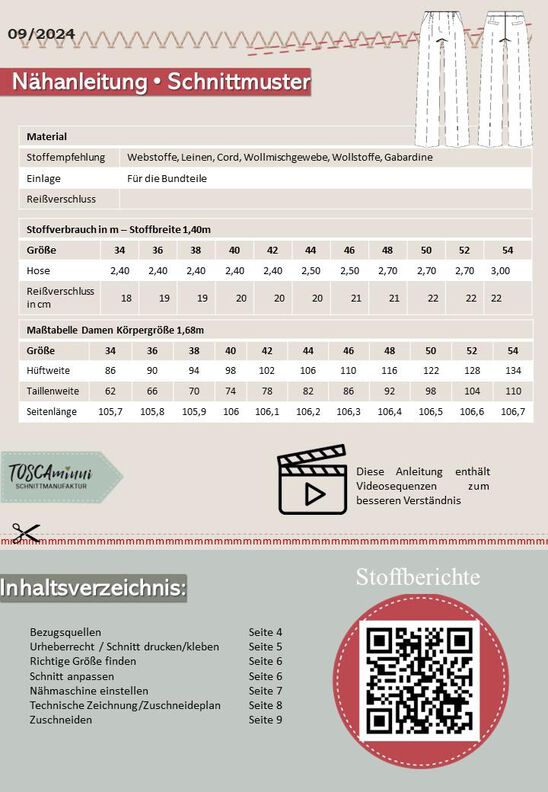 Schnittmuster Hose | Marlene-Hose | Hosenschnitt + Nähvideo image number 10