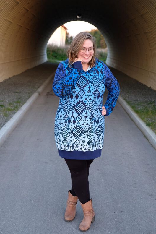 Hoodiekleid / Hoodie Damen, Glamhoodie Freya Gr. 34 bis 46 image number 7