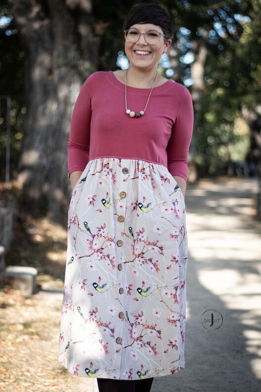*Ladies Button Dress* Kleid mit Knopfleiste Gr. 30 bis 56 image number 2