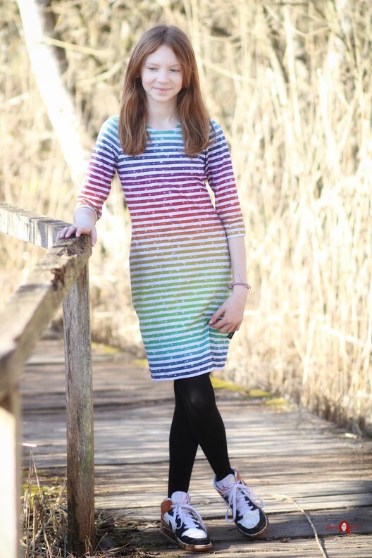 MINI HEARTCL*OVER SHIRT & DRESS (80-164) image number 8