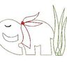 Stickdatei DOODLE Mammut 13x18cm  thumbnail number 3