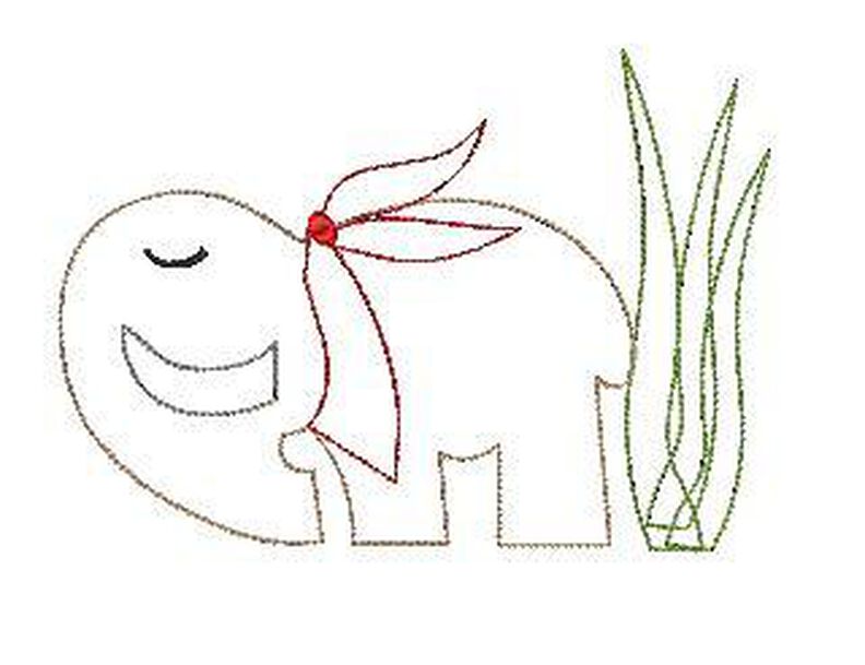 Stickdatei DOODLE Mammut 13x18cm image number 3