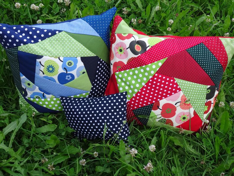 Crazy-Patchwork Kissen e-book Nähanleitung  image number 3
