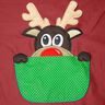 3-D Rentier Elch aus der Tasche Weihnachten ITH Stickdatei thumbnail number 1