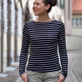 Uboot-Shirt (34-56) MARINA Damen Schnittmuster