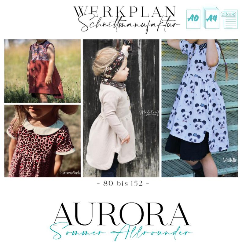 AURORA  Jersey | Tunika | Kleid | A0 & A4 inkl. Ebenen image number 1