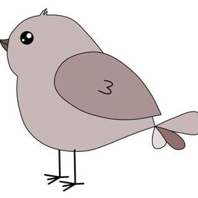 Applikationsvorlage V&ouml;gelchen Pieps