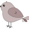 Applikationsvorlage Vögelchen Pieps thumbnail number 1