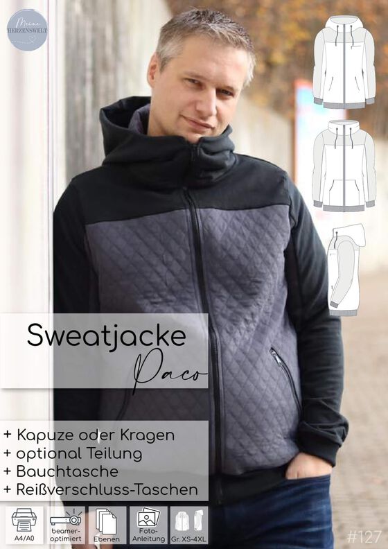  Sweatjacke Kinder & Damen & Herren - Paco image number 10