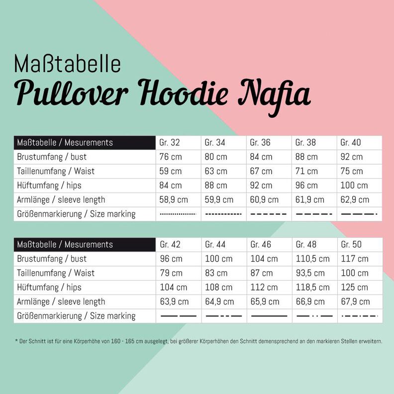 Pullover Hoodie Nafi + Nafia Set - Schnittmuster image number 10