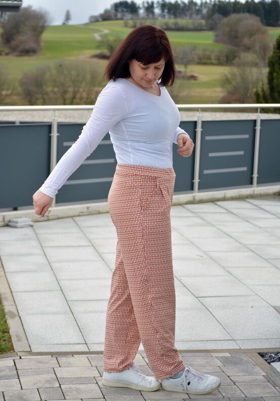 Jerseyhose Hose LORENA (34-58) Schnittmuster image number 8