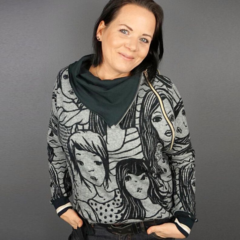 Pullover (34-56) TERESINA Damen Sweater Schnittmuster image number 1
