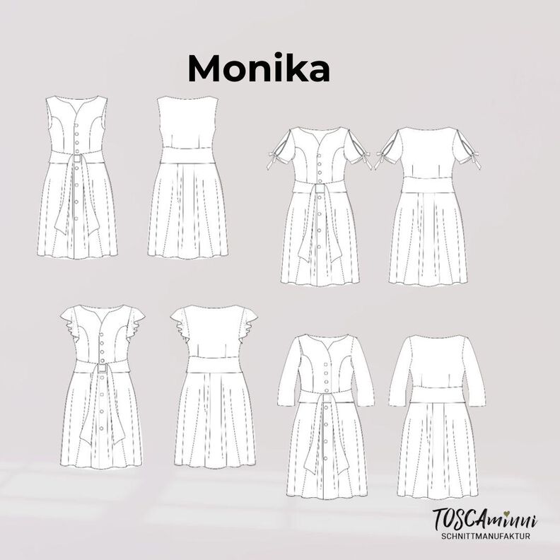 Kleid Monika Gr. 34-54 Schnittmuster image number 10