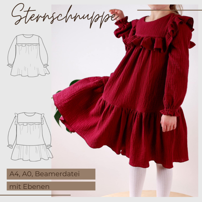 Tunika & Kleid Sternschnuppe (Größe 86 - 152) image number 1
