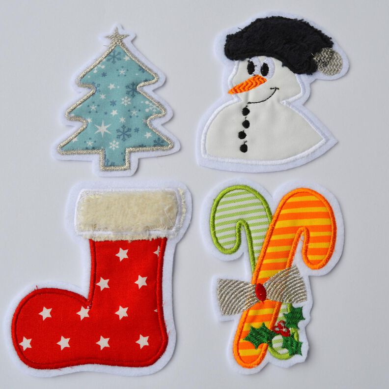 Stickdatei weihnachtliche Applikationen 9er SET 10x10cm image number 2