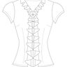 Bluse Viola Gr. 34-52 mit Volant thumbnail number 4