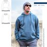 Raglanhoodie Herren –  Schnittmuster Gr. XS-4XL – Denver  thumbnail number 1