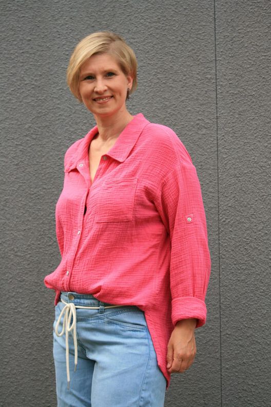 Oversizebluse – eBook Schnittmuster Gr. 32-54 – Cannes #148 image number 8