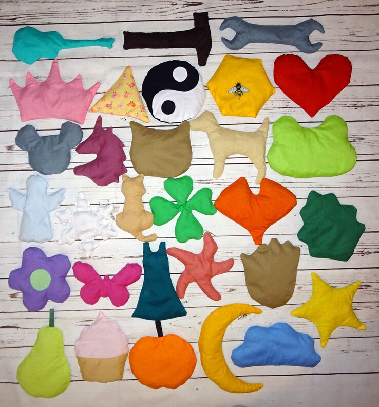 Kissen SET n&auml;hen 2 Gr. alle 30 Motive  image number 2