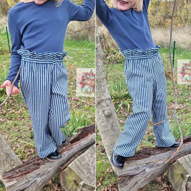Mädchen Hose Marlene Hose Weit High Waist AWAH ♥ Gr. 92-164 image number 8
