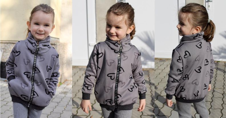 Cesana: coole Sweatjacke mit Falten Kragen: ebook 92-158 image number 7