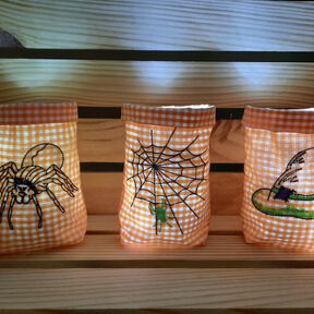 ITH Lichterbeutel Halloween LED 13x18cm
