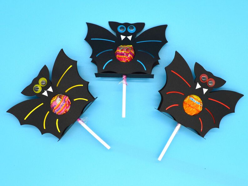 Plotterdatei Fledermaus zum Befüllen für Schokokugel Lolli image number 3