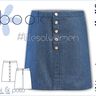 Ebook / Schnittmuster lillesol women No.40 Knopfrock thumbnail number 1