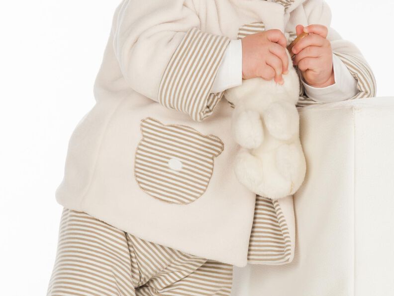 BRIO Baby Jacke mit Kapuze und Bär Applikation image number 5