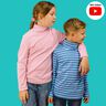 Kinder Shirt Rollkragen Schmal PERAN ♥ Gr. 110-164 thumbnail number 1
