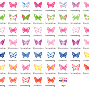 Stickdatei Schmetterling MEGA SET 