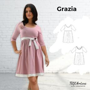  Kleid Grazia 2 Nähanleitung+Schnittmuster Gr. 34-54
