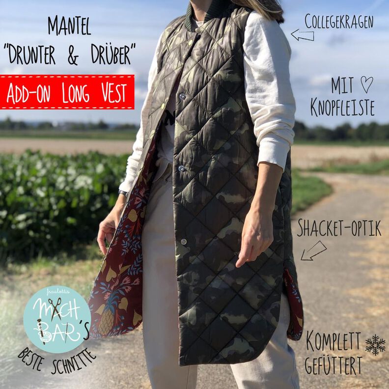 ADD ON "Long Vest" zu Mantel "Drunter & Drüber" Ebook image number 1