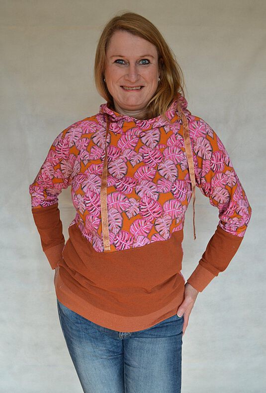 Hoodiekleid/Hoodie JULIETA Gr. 34-52 +Add on, BEAMERDATEI image number 6