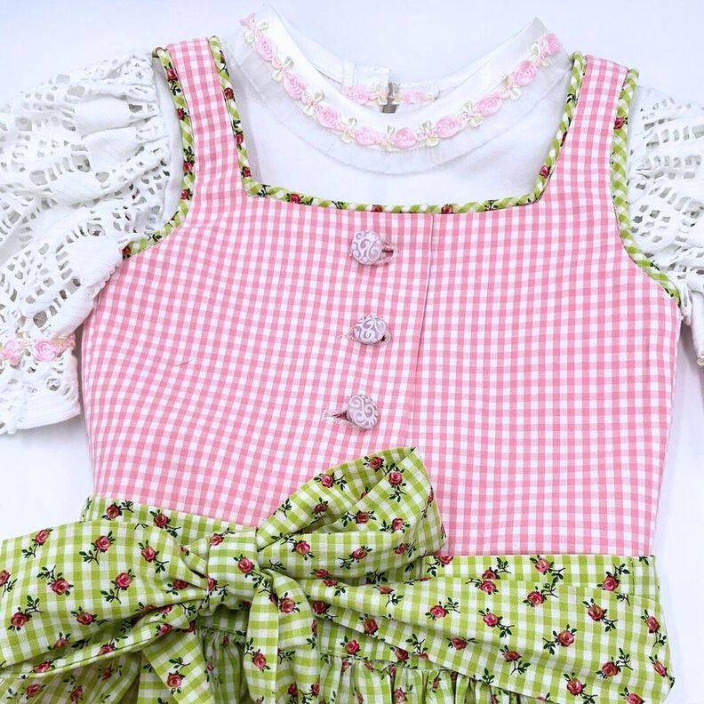 Kinderdirndl Resli 1 Gr. 80 -140 Schnittmuster A4/A0-Datei image number 5
