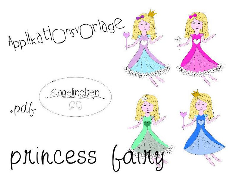 Applikationsvorlage princess fairy image number 1
