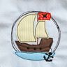 Stickdatei doodle Piratenboot verschiedene Größen thumbnail number 5