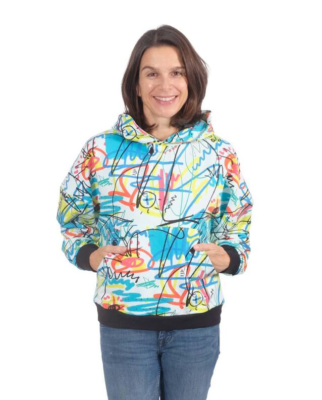 Comfort Fit Hoodie "MILDA" Schnitt Gr. 42–54 image number 5