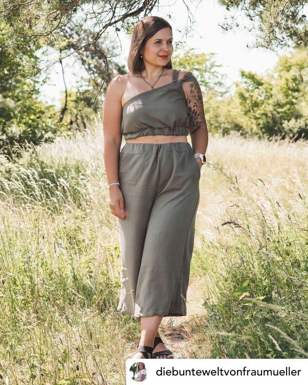 Culotte & Top Schnittmuster Set image number 9
