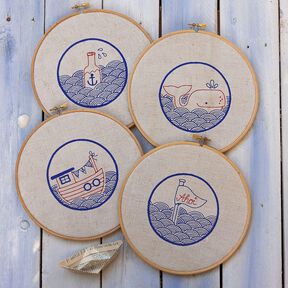 Stickserie Bullaugen im Wellengang – MEGAPACK 