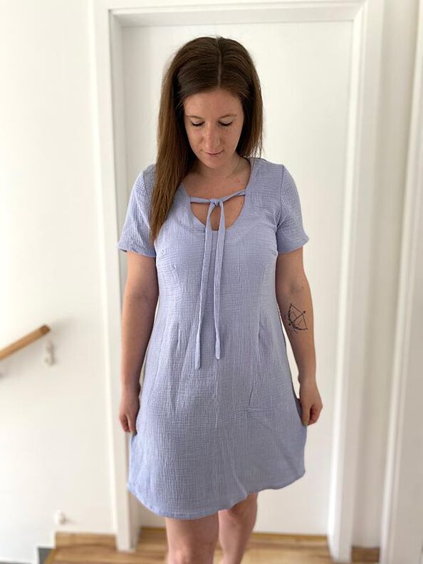 Bluse oder Kleid PETITE ALEXANE PDF-A4, A0 und BEAMER image number 9