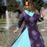 Kleid Valentina mit Godet Gr. 32-48 beamerfähig thumbnail number 4