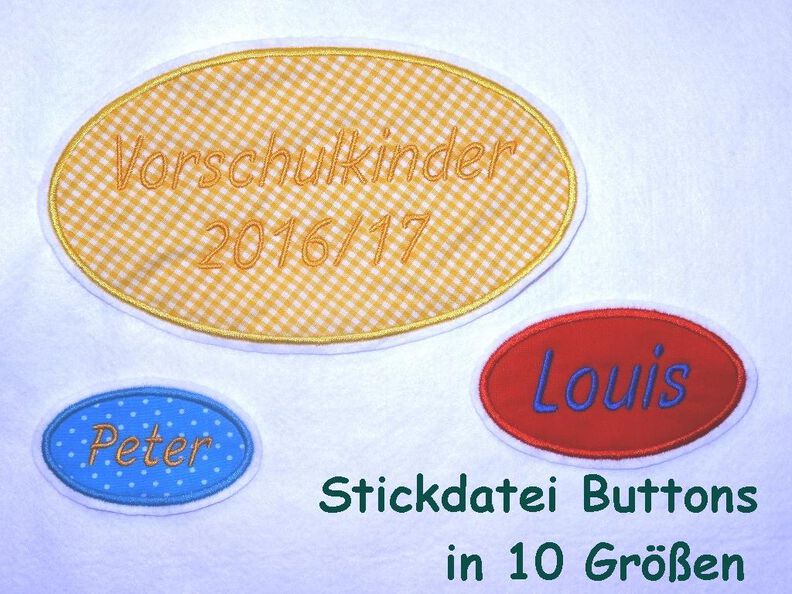 Stickdatei Simply Button Rahmen in 10 Größen image number 6