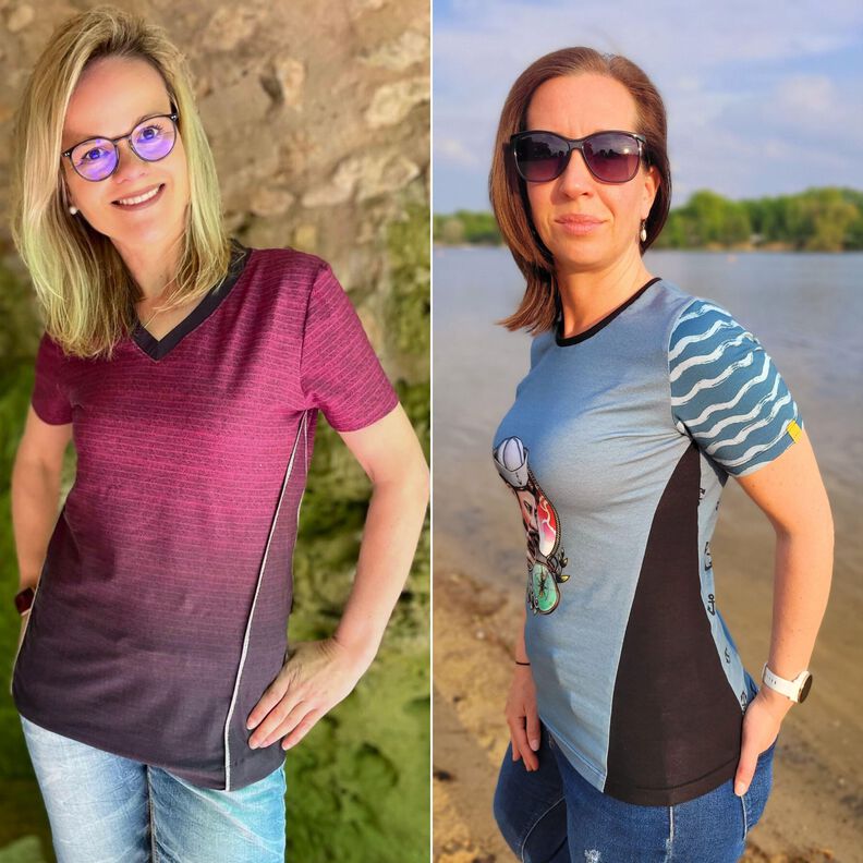 Damen Shirt mit Teilung KEREN ♥ Gr. XS-XXL image number 3